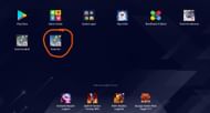 The installed application can be seen in the menu of the emulator (Image via BlueStacks)